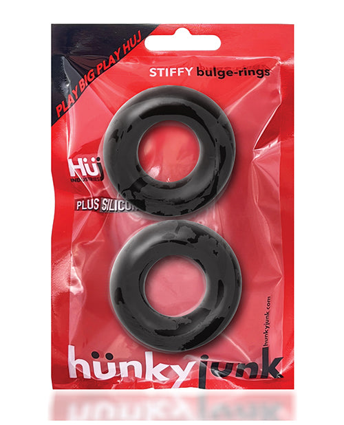 Paquete de 2 anillos para el pene Hunky Junk Stiffy: eleva tu pasión Product Image.