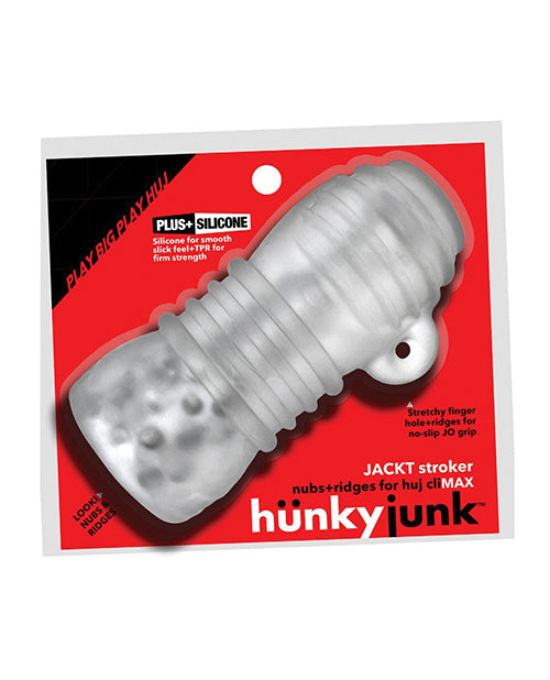 Hunky Junk Jack T Stroker - Clear Ice: Ultimate Pleasure Guaranteed Product Image.