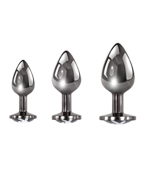 Playboy Pleasure Pleasure 3 Ways Butt Plugs - Anal Training Kit Product Image.