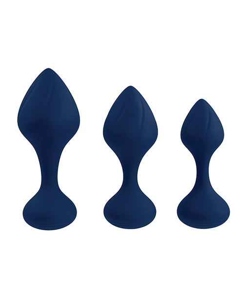 Kit anal Playboy Pleasure Tail Trainer - Azul marino Product Image.