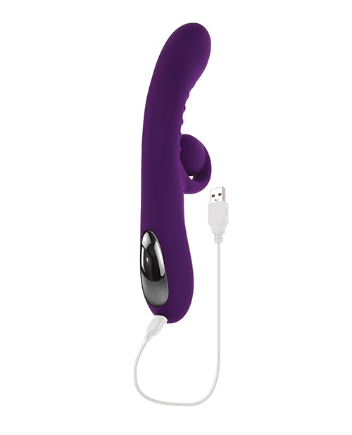 Vibrador Conejo Playboy Pleasure Curlicue - Acai: Da rienda suelta a tu sensualidad Product Image.