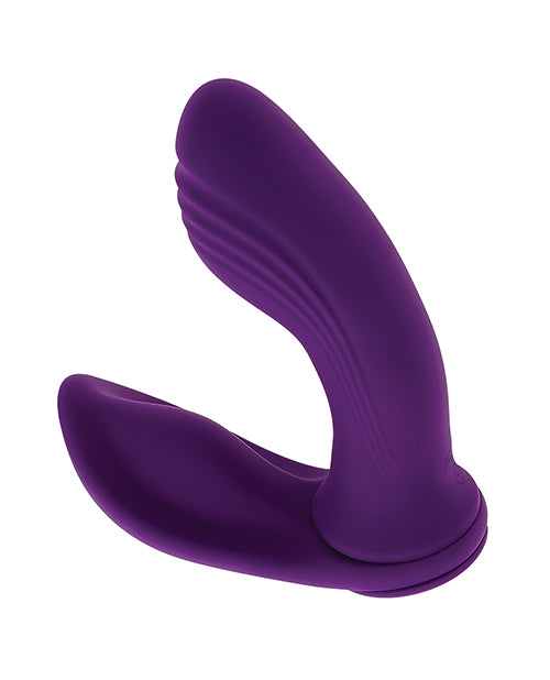 Playboy Pleasure Mix &amp; Match Vibrador Doble - Púrpura Product Image.