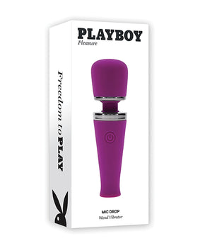 Playboy Pleasure 麥克風 Drop 小魔杖震動器 - 紫紅色 - Featured Product Image