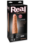 Real Feel Deluxe No. 3 Consolador Vibrador Impermeable de 7"