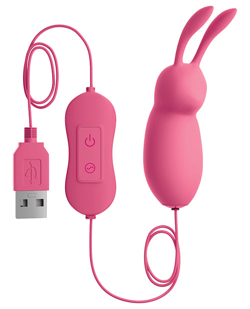 20-Speed Pink Silicone Bullet Vibrator Product Image.