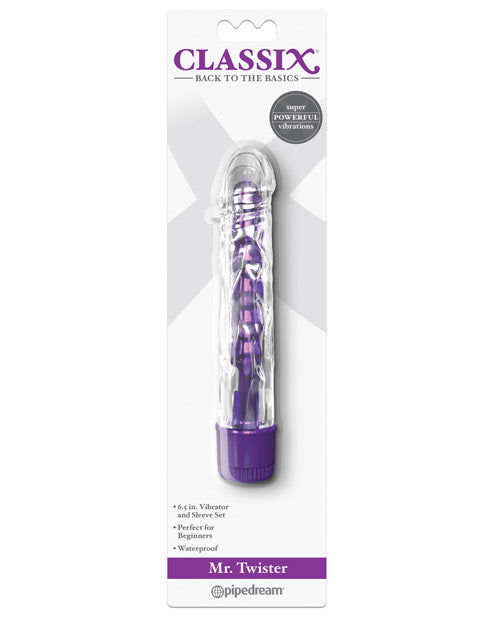 Customisable Pleasure: Classix Mr. Twister Vibe & Sleeve Product Image.