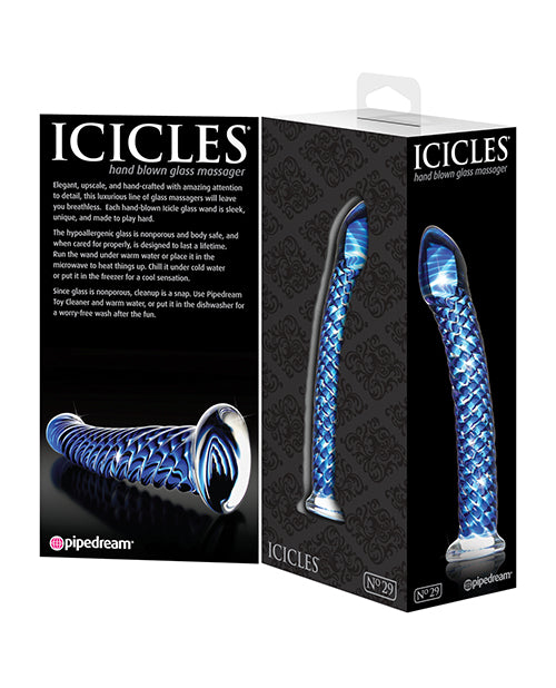 Pipedream Icicles 28 號手工吹製玻璃棒 Product Image.