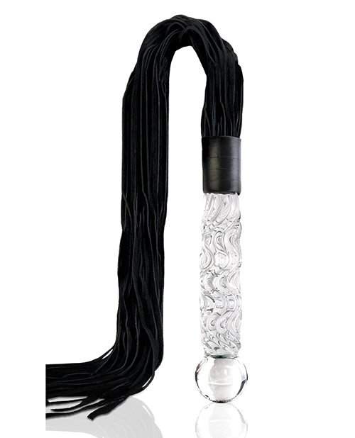 Icicles No. 38 Glass Handled Whip - A Touch of Luxurious Indulgence Product Image.