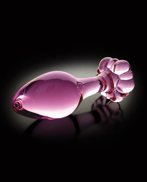 Icicles No. 48 Plug Anal de Vidrio Rosa 🌸 Product Image.