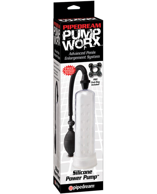 Bomba eléctrica de silicona Pump Worx: abrace la intimidad con erecciones palpitantes Product Image.