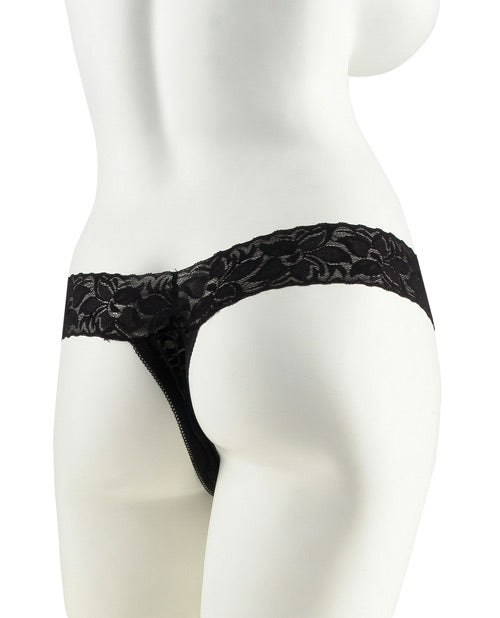 Fetish Fantasy Series Vibrating Panties - Black: A Seductive Touch of Pleasure Product Image.