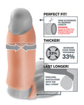 Fantasy X-tensions Real Feel Enhancer XL in Flesh - Elevate Your Intimate Experience