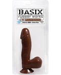 Basix Rubber Works Dong realista de 6,5" con ventosa