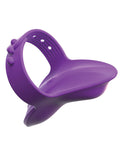 Whisper-Quiet Purple Silicone Finger Vibe