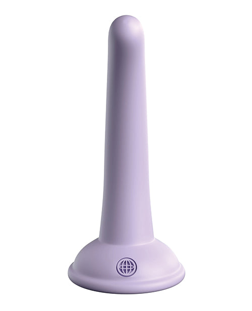 Dillio Platinum 5" Curious Five Silicone Dildo - Purple: A Touch of Elegance and Desire Product Image.