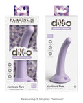 Dillio Platinum 5" Curious Five Silicone Dildo - Purple: A Touch of Elegance and Desire