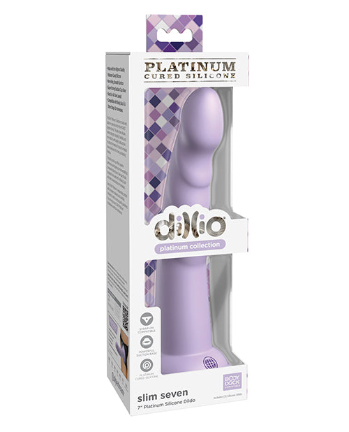 Dillio Platinum 7" Slim Silicone Dildo - Pure Pleasure Product Image.