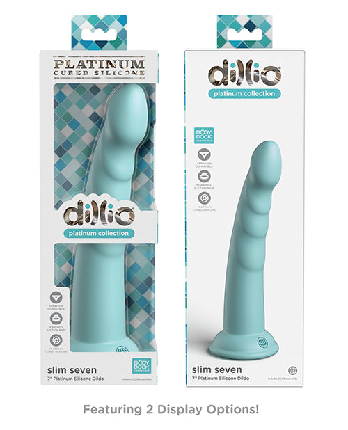 Dillio Platinum 7 吋超薄矽膠假陽具 - 純粹的快樂 Product Image.