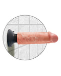 King Cock 6" Vibrating Cock: Vibrador realista posable de múltiples velocidades