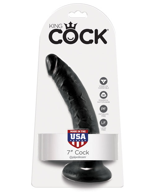 7" Realistic Suction Dildo by King Cock Product Image.