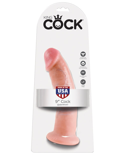 Consolador de succión realista King Cock de 9" Product Image.