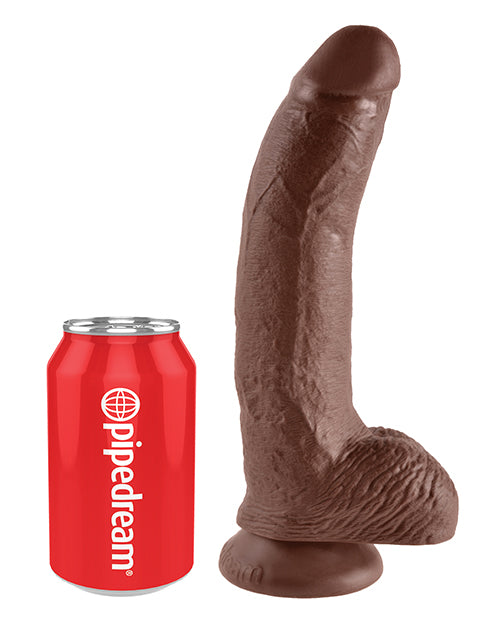 Heartfelt Passion: King Cock 9" Realistic Dildo with Suction Cup Product Image.