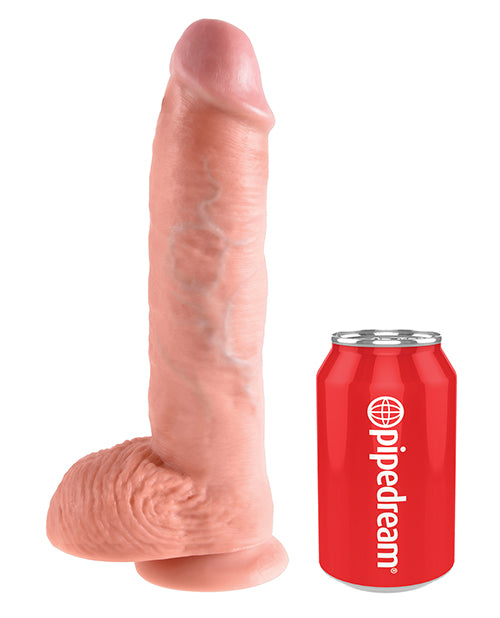 King Cock 10" Realistic Dildo with Suction Cup - For Unforgettable Pleasure Product Image.