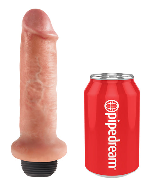 King Cock 6" Squirting Dildo: Experience Ultimate Pleasure Product Image.