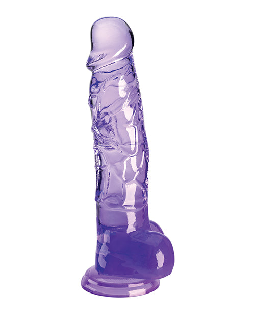 King Cock Clear 10" Cock with Balls - A Sensational Odyssey of Pleasure Product Image.