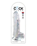 King Cock Clear 10" Cock with Balls - A Sensational Odyssey of Pleasure