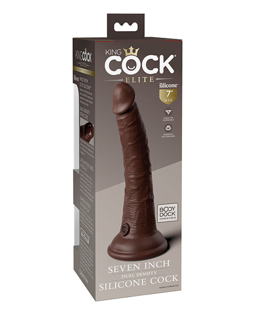 King Cock Elite 7" Realistic Dual Density Silicone Dildo Product Image.