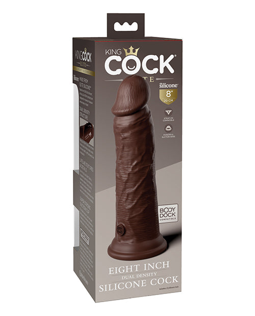 King Cock Elite 8" Realistic Dual-Density Silicone Dildo Product Image.