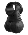 The Crown Jewels® by King Cock Elite® - Vibrating Swinging Balls in Black