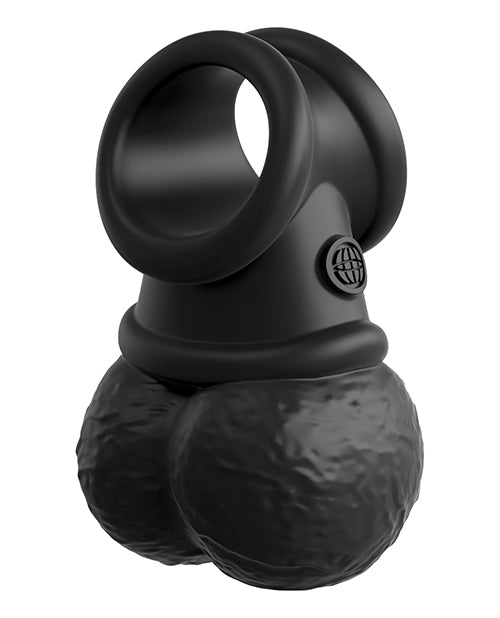 The Crown Jewels® by King Cock Elite® - Vibrating Swinging Balls in Black Product Image.