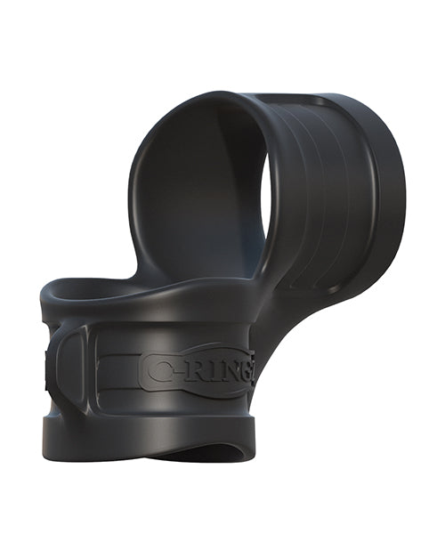 Fantasy C-Ringz Mr. Big Cock Ring &amp; Ball Stretcher - Negro: Actualización definitiva para el dormitorio Product Image.