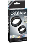 Fantasy C-Ringz Max Width Silicone Rings - Black