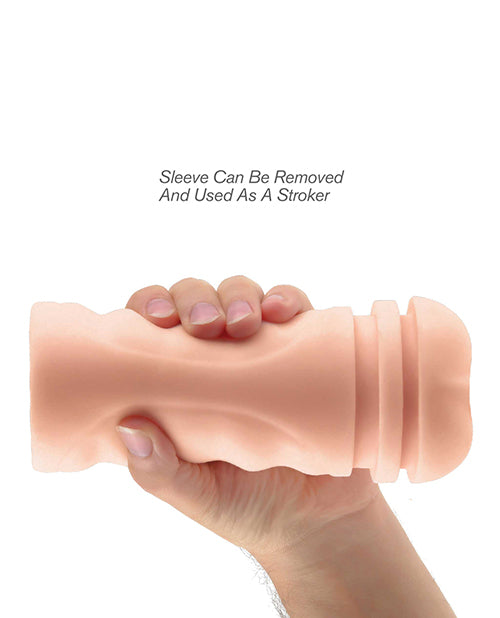 PDX Extreme Mega Grip Squeezable Vibrating Stroker - Pussy Product Image.