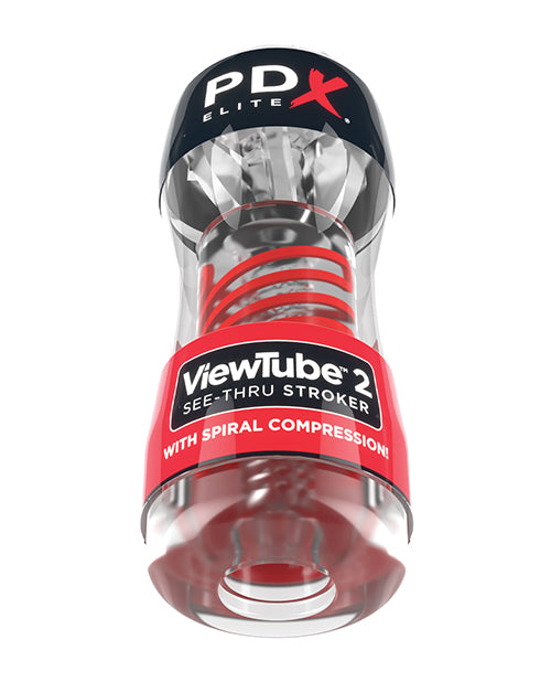 PDX Elite ViewTube 2: Transparent Pleasure Stroker Product Image.