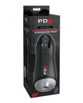 PDX Elite Suck-O-Matic Vibrador Stroker - Esmerilado/Negro