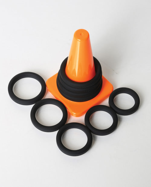 "Xact-Fit Silicone Ring Toss Kit: Perfect Sizing, Ultimate Comfort" Product Image.