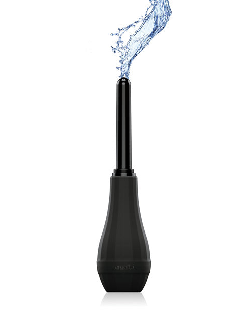Perfect Fit Ergoflo Extra Anal Douche - Black Product Image.
