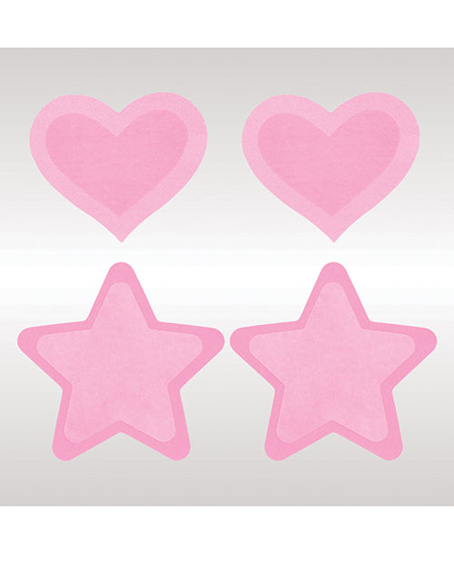 Glow In The Dark Hearts & Stars Earrings - 2 Pairs Product Image.