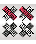 Xgen Bad Bitch Pasties - 2 Pairs: Bold and Empowering Accessories