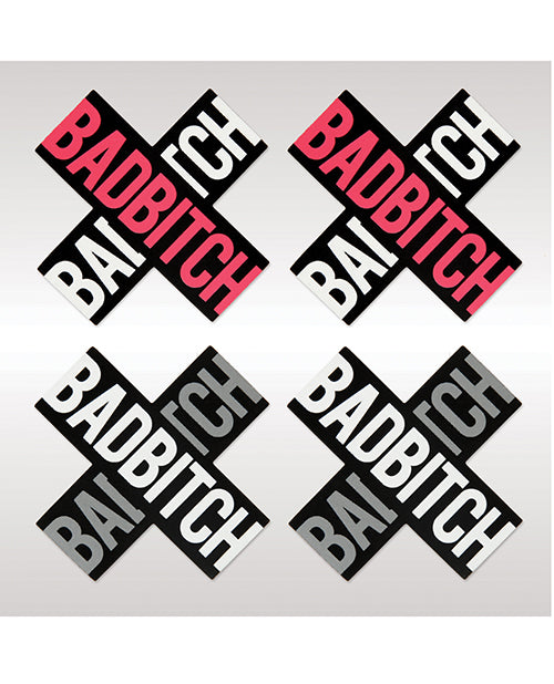 Xgen Bad Bitch Pasties - 2 Pairs: Bold and Empowering Accessories Product Image.