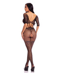 Bodystocking sin entrepierna Pink Lipstick Amplify - Black Seduction