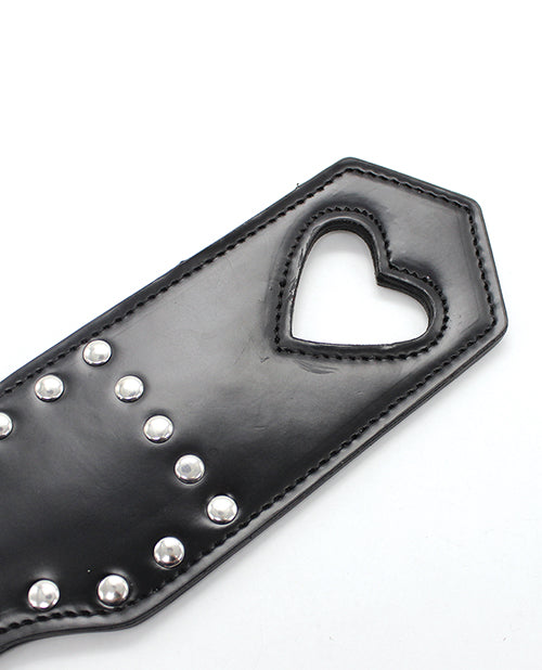 Plesur Black Heart Cut-Out Paddle Product Image.