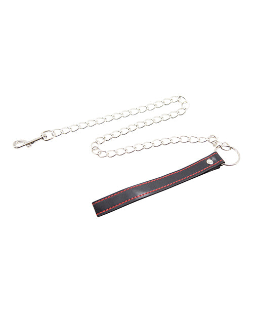 Black & Red PVC Leash 🐾 Product Image.
