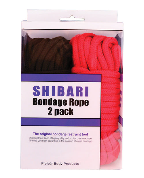 Juego de cuerdas Bondage Shibari de algodón Plesur: explora, crea, conecta Product Image.