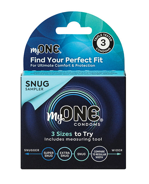 My One Snug Sampler Condoms - Pack of 3 Product Image.