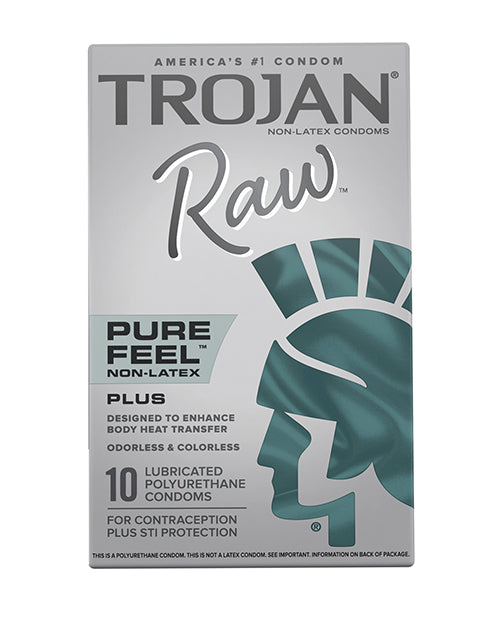 Preservativos Trojan Raw - Paquete de 10 - featured product image.
